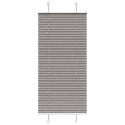 Berkfield Modern Pleated Blind Anthracite 55X100 Cm Fabric Width 54.4 Cm Polyester - image 1