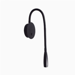 Amorly Bedside Reading Wall Light Adjustable Hose Wall Lamp With Switch 360 Rotating Wall Sconce 3W - 3000K Bedroom Wall Lamps,black - thumbnail 2