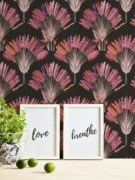 As Creation Bricoflor Non-Woven Wallpaper, Funky Wallpaper, Feather In Orange, Terracotta, Black, Anthracite - 10,05 X 0,53 M - thumbnail 5