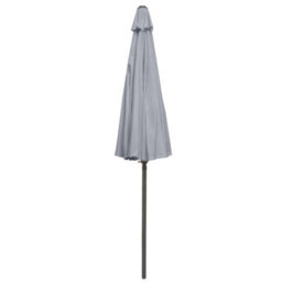 Sundaze 2.7M Grey Garden Parasol Umbrella Fiberglass Rib With Crank Tilt Outdoor Patio - thumbnail 8