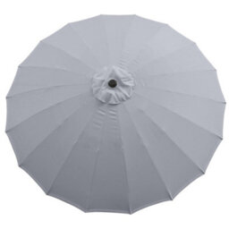 Sundaze 2.7M Grey Garden Parasol Umbrella Fiberglass Rib With Crank Tilt Outdoor Patio - thumbnail 6