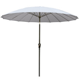 Sundaze 2.7M Grey Garden Parasol Umbrella Fiberglass Rib With Crank Tilt Outdoor Patio - thumbnail 3