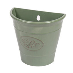 Yougarden Green Olive Wall Planter, 23Cm, Plastic Hanging Pot, Ready To Plant, For Garden Colour - thumbnail 1