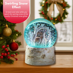 Marco Paul Musical Christmas Snow Globe With Colour Changing Led's - Reindeer - thumbnail 9