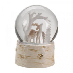 Marco Paul Musical Christmas Snow Globe With Colour Changing Led's - Reindeer - thumbnail 3