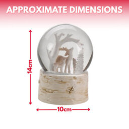 Marco Paul Musical Christmas Snow Globe With Colour Changing Led's - Reindeer - thumbnail 2