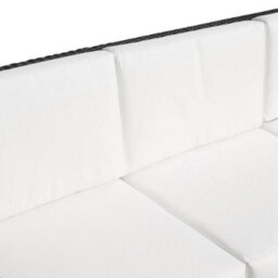Wyld Haus Sudori Black 3-Seater Rattan Outdoor Sofa With Cream Cushions, L185 X D70 X H80Cm - thumbnail 9