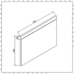 Homestylestore White Wall Hung Bathroom Mirror 700 X 500mm - thumbnail 3