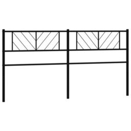 Berkfield Metal Headboard Black 180 Cm - thumbnail 5