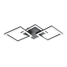 Eglo Paranday-Z Black Steel Smart Control, Colour Changing Ceiling Light, (L) 65Cm - thumbnail 2