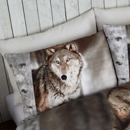 Gc Gaveno Cavailia 3D Wild Wolf Duvet Cover Bedding Set King 3Pc With Matching Pillowcases - thumbnail 2