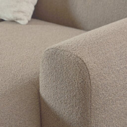 Furniture To Go Midfield Right Hand Facing 2 Seater Chaise Longue In Boucle Beige Fabric - thumbnail 7