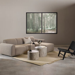 Furniture To Go Midfield Right Hand Facing 2 Seater Chaise Longue In Boucle Beige Fabric - thumbnail 4