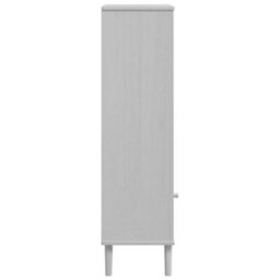 Walplus Bookcase Senja Rattan Look White 60X35X130 Cm Solid Wood Pine - thumbnail 7