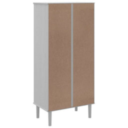 Walplus Bookcase Senja Rattan Look White 60X35X130 Cm Solid Wood Pine - thumbnail 8