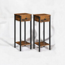 Rafaelo Mobilia Set Of 2 Slim Side Tables Home Furniture - thumbnail 7