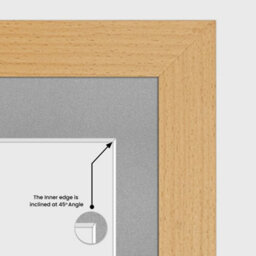 AK Frames 26X8 Country Pine Modern Multi Photo Frame With Silver Mount - Holds 5 Apertures (5X) 6X4 Photos - thumbnail 7