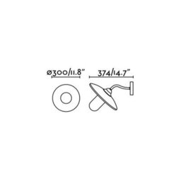 Luminosa Lighting Luminosa Wally 1 Light Outdoor Fisherman Dome Wall Light Rust Brown Ip44, E27 - thumbnail 2