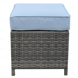 6 Seat Outdoor Rattan Set With Sofa, Armchairs, Ottomans And Dining Table - Aluminium Frame, 100mm Thick Cushions Included - thumbnail 4