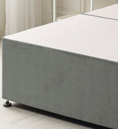 Somnior Beds Somnior Galaxy Plush Charcoal Divan Base With Headboard - Super King - thumbnail 4