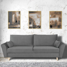 Heze Furniture Sendi 3 Seater Sofa Bed With Storage - Grey - thumbnail 5