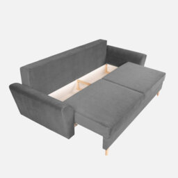 Heze Furniture Sendi 3 Seater Sofa Bed With Storage - Grey - thumbnail 4