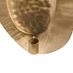 Beliani Wall Candle Holder Peniche Metal 60 Cm Gold - thumbnail 7
