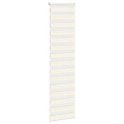 Berkfield Zebra Blind Marble Beige 60X200 Cm Fabric Width 55.9 Cm Polyester - thumbnail 3