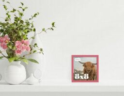 8X8 Pink Picture Frame (20.3 X 20.3Cm) Poster, Photo, Artwork, Gallery Wall Or Print - thumbnail 2