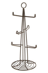Orsina Vertex Black Nickel Finish 6 Cup Mug Tree - thumbnail 2