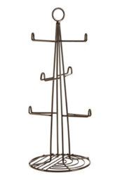 Orsina Vertex Black Nickel Finish 6 Cup Mug Tree - thumbnail 1