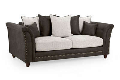 Snug Furniture Bella Black/grey 3 Seater - image 1