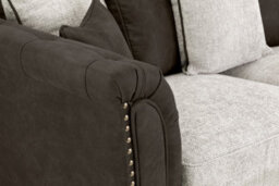 Snug Furniture Bella Black/grey 3 Seater - thumbnail 4