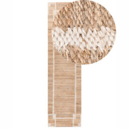 Beliani Rug Gondia Light Beige 80 X 300 Cm Jute - thumbnail 1