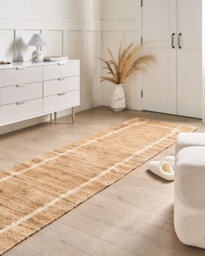 Beliani Rug Gondia Light Beige 80 X 300 Cm Jute - thumbnail 2