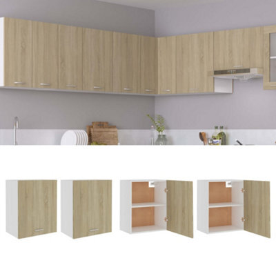 Vidaxl Hanging Cabinet Lyons 2 Pcs Sonoma Oak 50X31X60 Cm Engineered Wood - image 1