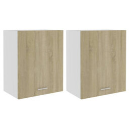 Vidaxl Hanging Cabinet Lyons 2 Pcs Sonoma Oak 50X31X60 Cm Engineered Wood - thumbnail 2