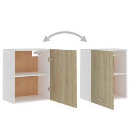Vidaxl Hanging Cabinet Lyons 2 Pcs Sonoma Oak 50X31X60 Cm Engineered Wood - thumbnail 5