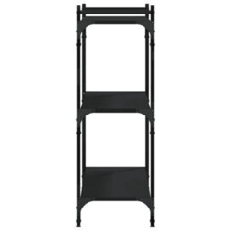 Berkfield Bookcase 3-Tier Black 80X30X86 Cm Engineered Wood - thumbnail 5