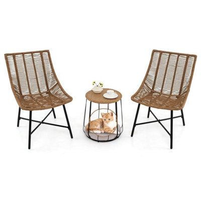 3 Piece Furniture Set With Pet House & Coffee Table - image 1