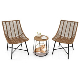 3 Piece Furniture Set With Pet House & Coffee Table - thumbnail 1