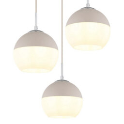 Luminosa Lighting Luminosa Ragusa Cluster Pendant Ceiling Light Matt Sand 3X E27 - thumbnail 4