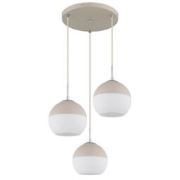 Luminosa Lighting Luminosa Ragusa Cluster Pendant Ceiling Light Matt Sand 3X E27 - thumbnail 3