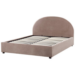 Beliani Ottoman Bed Boucle Vaucluse 160 X 200 Cm (Eu King Size) Taupe - thumbnail 6