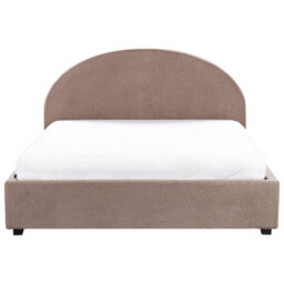 Beliani Ottoman Bed Boucle Vaucluse 160 X 200 Cm (Eu King Size) Taupe - thumbnail 7
