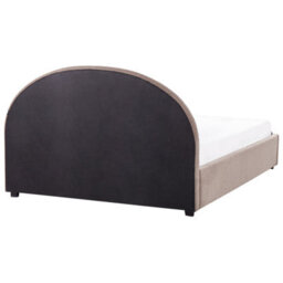 Beliani Ottoman Bed Boucle Vaucluse 160 X 200 Cm (Eu King Size) Taupe - thumbnail 8
