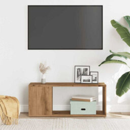 Berkfield Tv Cabinet Artisan Oak 80X24X32Cm Engineered Wood - thumbnail 4