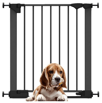 Bettacare Safestep Dog Gate, Black, 68Cm - 75Cm, Extra Low Walkthrough, Pressure Fit Safety Gate, Pet Gate For Stairs And Doors - image 1