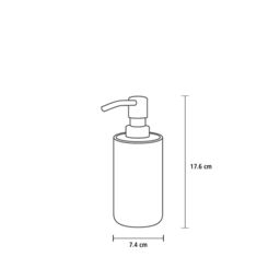 Kleine Wolke Alva White Bamboo & Ceramic Freestanding Soap Dispenser - thumbnail 5