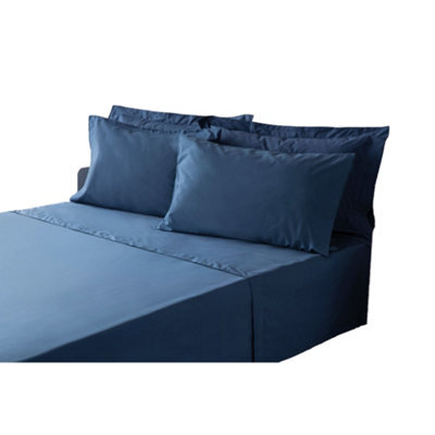 Belledorm Polycotton Extra Deep Fitted Sheet Navy (King)